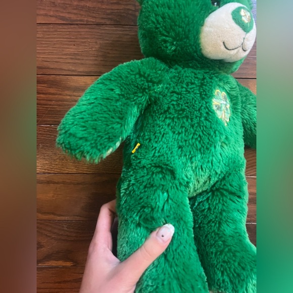 Build A Bear Shamrock Lucky Plaid Teddy Green Saint Patrick’s Day - Picture 3 of 8